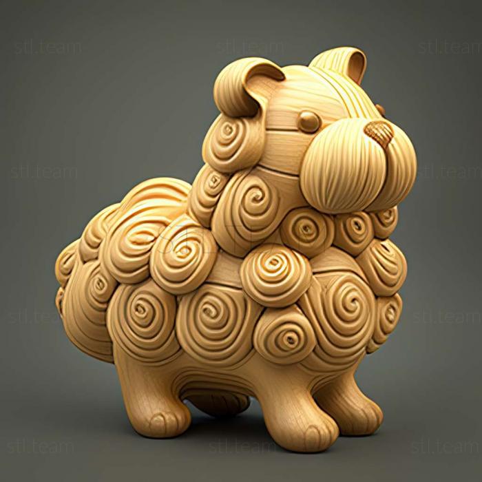 3D model Cream Puff famous animal (STL)